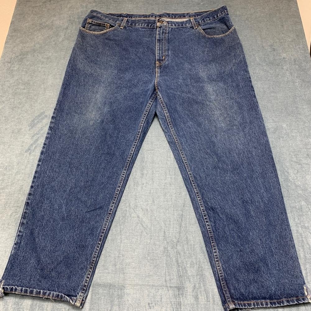 Faded Glory Jeans Mens 45x32 Blue Medium Wash Relaxed Fit High Rise Straight Leg